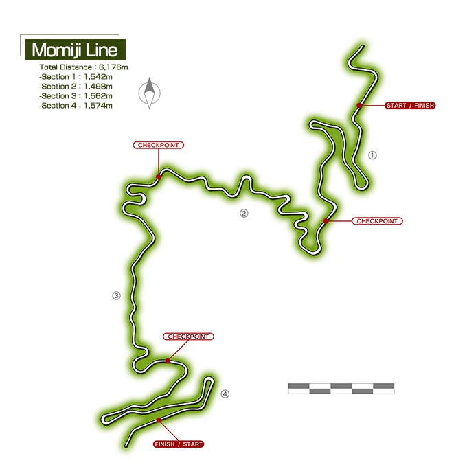 Mapa del circuito Montañas Nasu